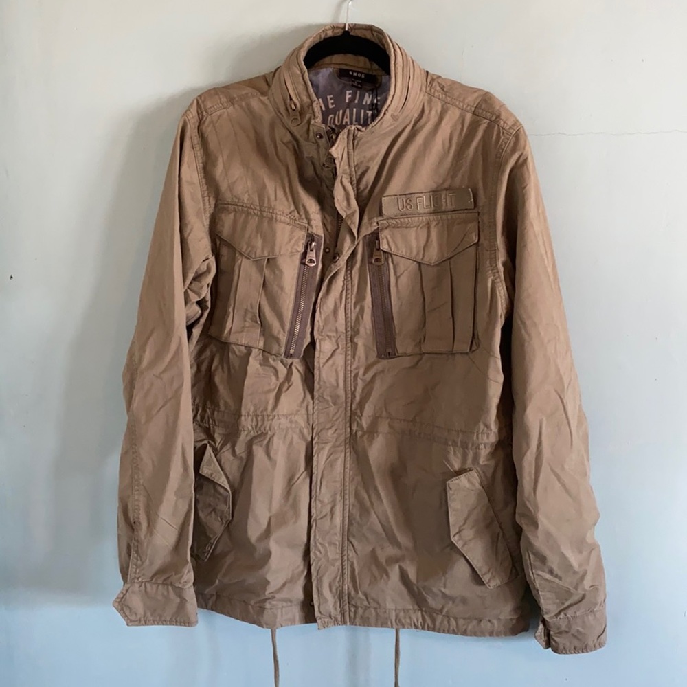 NET SMOG L flight jacket green